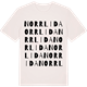 Vintage White t-shirt med Norrlida ordlek t-shirt