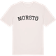 Vintage White t-shirt med Norstö böjd t-shirt