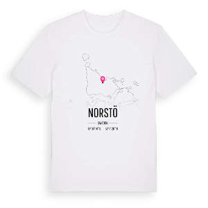 Norstö karta t-shirt – ekologisk bomull t-shirt från Pinshirt