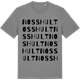 Mid Heather Gray t-shirt med Nosshult ordlek t-shirt