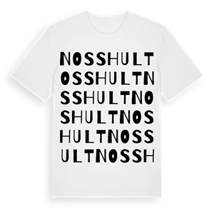 Nosshult ordlek t-shirt – ekologisk bomull t-shirt från Pinshirt