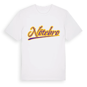 Nötebro baseball t-shirt – ekologisk bomull t-shirt från Pinshirt
