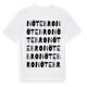 White t-shirt med Nötebro ordlek t-shirt