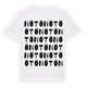 White t-shirt med Nötö ordlek t-shirt