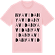 Pink Cotton t-shirt med Nya Vida ordlek t-shirt