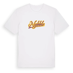 Nybble baseball t-shirt – ekologisk bomull t-shirt från Pinshirt