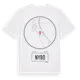 White t-shirt med Nybo t-shirt