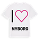 Jag älskar Nyborg t-shirt stort tryck