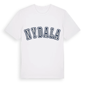 Nydala college t-shirt – ekologisk bomull t-shirt från Pinshirt