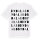 White t-shirt med Nydalabo ordlek t-shirt