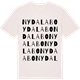 Vintage White t-shirt med Nydalabo ordlek t-shirt
