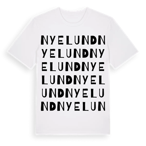Nyelund ordlek t-shirt – ekologisk bomull t-shirt från Pinshirt
