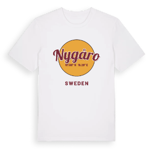 Nygåro cirkel t-shirt – ekologisk bomull t-shirt från Pinshirt