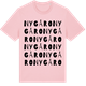 Pink Cotton t-shirt med Nygåro ordlek t-shirt