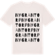 Vintage White t-shirt med Nygrantorp ordlek t-shirt