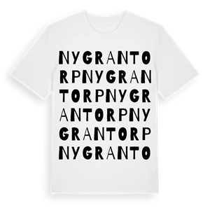 Nygrantorp ordlek t-shirt – ekologisk bomull t-shirt från Pinshirt