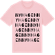 Pink Cotton t-shirt med Nyhagen ordlek t-shirt