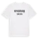 White t-shirt med Nyhorvan i Sverige t-shirt