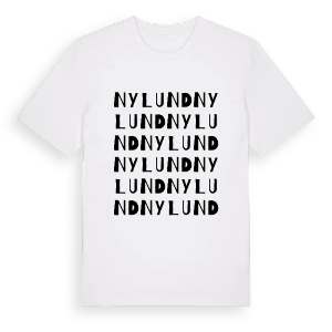 Nylund ordlek t-shirt – ekologisk bomull t-shirt från Pinshirt