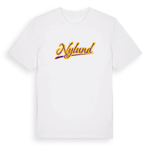 Nylund baseball t-shirt – ekologisk bomull t-shirt från Pinshirt