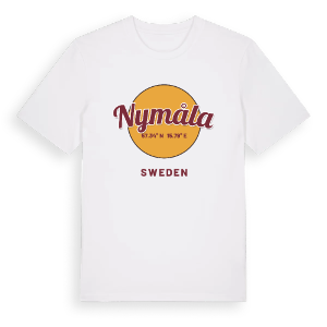 Nymåla cirkel t-shirt – ekologisk bomull t-shirt från Pinshirt