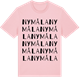 Pink Cotton t-shirt med Nymåla ordlek t-shirt