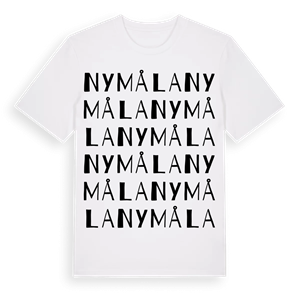 Nymåla ordlek t-shirt – ekologisk bomull t-shirt från Pinshirt