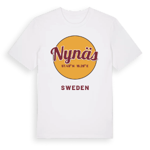 Nynäs cirkel t-shirt – ekologisk bomull t-shirt från Pinshirt