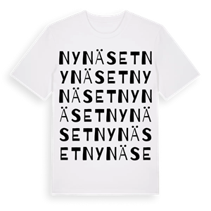 Nynäset ordlek t-shirt – ekologisk bomull t-shirt från Pinshirt