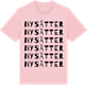 Pink Cotton t-shirt med Nysätter ordlek t-shirt