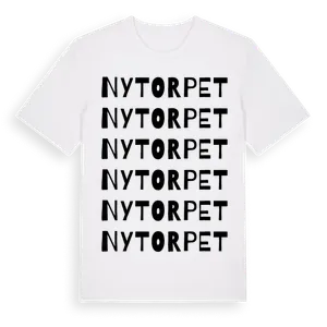 Nytorpet ordlek t-shirt – ekologisk bomull t-shirt från Pinshirt