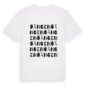 Öängen ordlek t-shirt – ekologisk bomull t-shirt från Pinshirt
