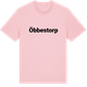 Pink Cotton t-shirt med Öbbestorp fetstil t-shirt
