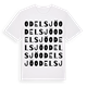 White t-shirt med Odelsjö ordlek t-shirt