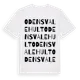 White t-shirt med Odensvalehult ordlek t-shirt