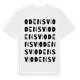 White t-shirt med Odensvi ordlek t-shirt