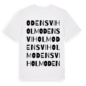 Odensviholm ordlek t-shirt – ekologisk bomull t-shirt från Pinshirt