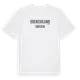White t-shirt med Odensvilund i Sverige t-shirt