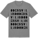 Mid Heather Gray t-shirt med Odensvilund ordlek t-shirt