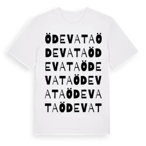 Ödevata ordlek t-shirt – ekologisk bomull t-shirt från Pinshirt