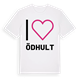 White t-shirt med Jag älskar Ödhult t-shirt stort tryck