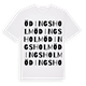 White t-shirt med Ödingsholm ordlek t-shirt