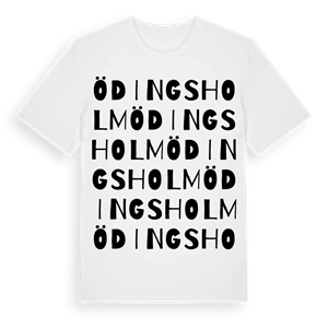 Ödingsholm ordlek t-shirt – ekologisk bomull t-shirt från Pinshirt