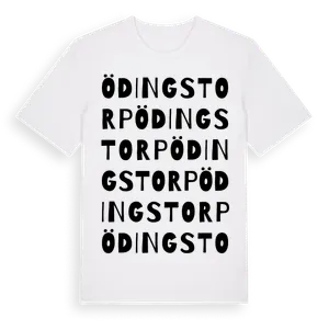 Ödingstorp ordlek t-shirt – ekologisk bomull t-shirt från Pinshirt