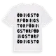White t-shirt med Ödingstorp ordlek t-shirt
