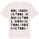Vintage White t-shirt med Odlingshult ordlek t-shirt