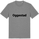 Mid Heather Gray t-shirt med Oggestad fetstil t-shirt