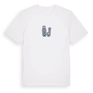 Öj college t-shirt – ekologisk bomull t-shirt från Pinshirt