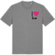 Mid Heather Gray t-shirt med Jag älskar Öja t-shirt litet tryck