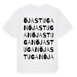 Öjastugan ordlek t-shirt – ekologisk bomull t-shirt från Pinshirt
